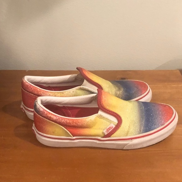 rainbow sparkly vans